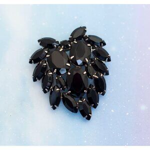 Vintage Unique Black Fruits Brooch | J25